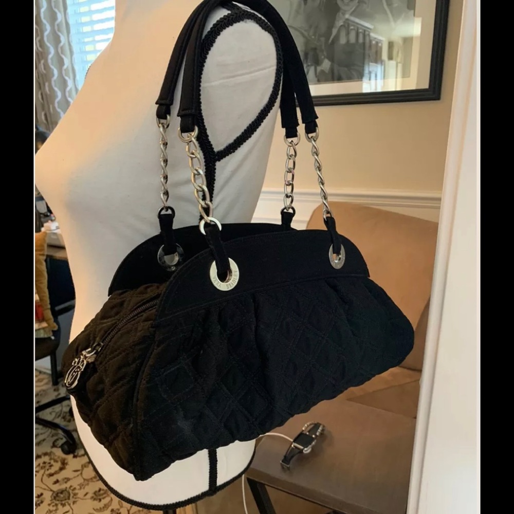 VERA BRADLEY Quilted Chain Link Satchel Handbag